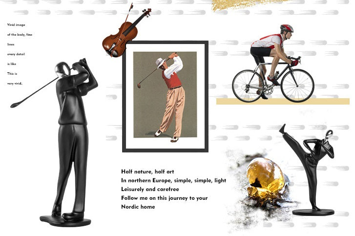 Creative Sports and Art Deco Ornaments /Wonderfuu